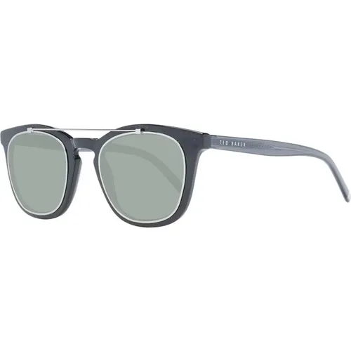 Schwarze quadratische Sonnenbrille mit grauen Gläsern , Herren, Größe: ONE Size - Ted Baker - Modalova