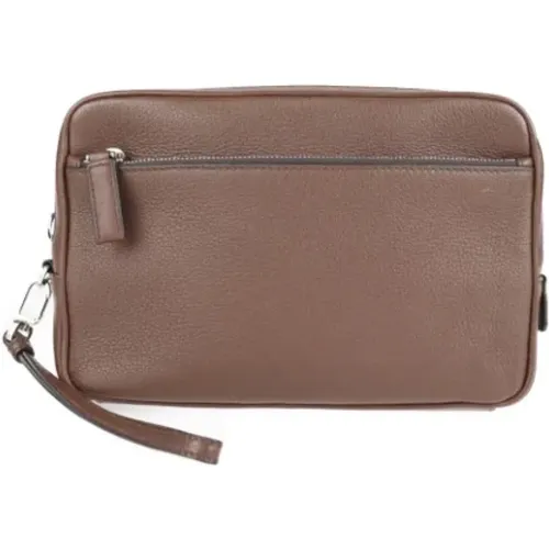 Pre-owned Leather clutches , female, Sizes: ONE SIZE - Prada Vintage - Modalova