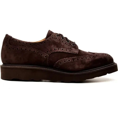 Klassische Braune Flache Schuhe , Herren, Größe: 44 EU - Tricker's - Modalova