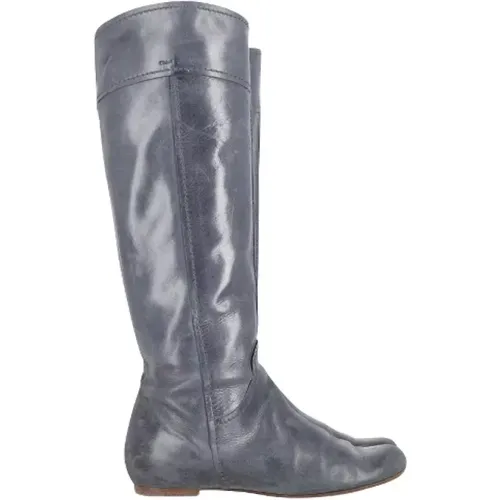 Pre-owned Leather boots , female, Sizes: 5 UK - Chloé Pre-owned - Modalova