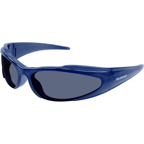 Blaue Bb0253S Sonnenbrille , unisex, Größe: ONE Size - Balenciaga - Modalova