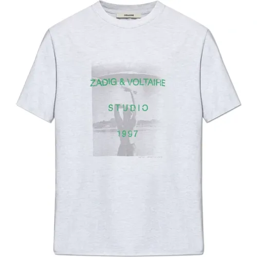 Bedrucktes T-Shirt , Herren, Größe: M - Zadig & Voltaire - Modalova