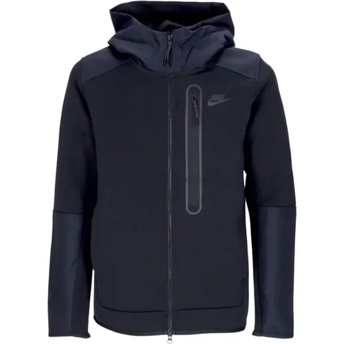 Tech Fleece Kapuzen-Zip-Sweatshirt Schwarz , Herren, Größe: L - Nike - Modalova