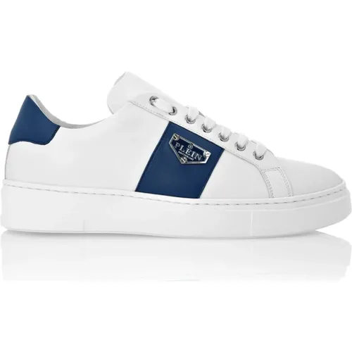 Emblem Leder Low-Top Sneakers - Philipp Plein - Modalova