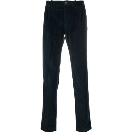 Cotton Trousers with Belt Loops , male, Sizes: M, L - Incotex - Modalova