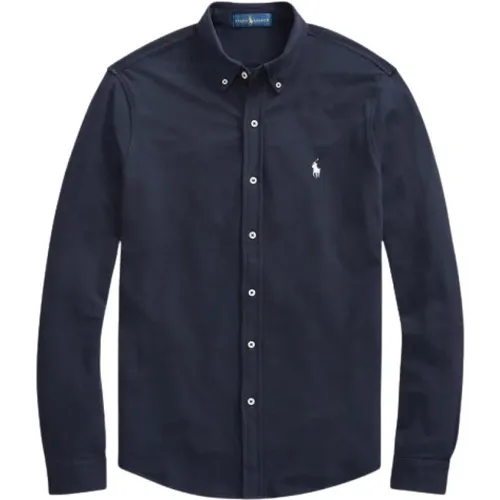 Fine Piqué Cotton Shirt , male, Sizes: 2XL, L, S, M, XL, XS - Polo Ralph Lauren - Modalova