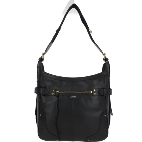 Schwarze Leder Hobo Schultertasche - Isabel marant - Modalova