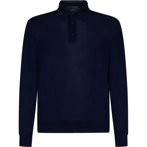 Stylish Navy Sweatshirt for Men , male, Sizes: L, S, XL, M - Kiton - Modalova