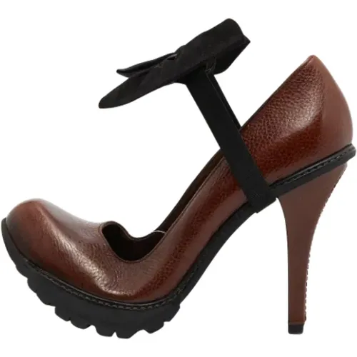 Pre-owned Leather heels , female, Sizes: 7 UK - Marni Pre-owned - Modalova