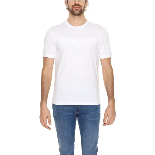 T-Shirts , male, Sizes: XL, L, 2XL - Blauer - Modalova