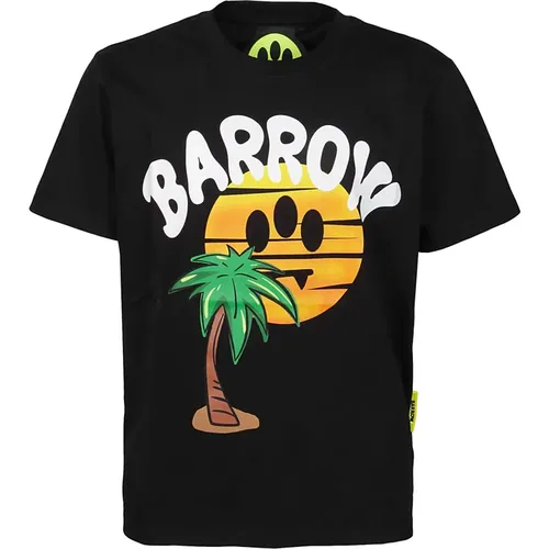 Nero/ Jersey T-Shirt for Men , male, Sizes: XS - Barrow - Modalova