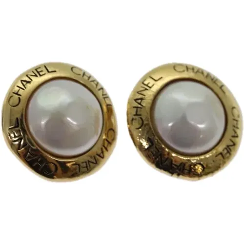 Pre-owned Metal earrings , female, Sizes: ONE SIZE - Chanel Vintage - Modalova