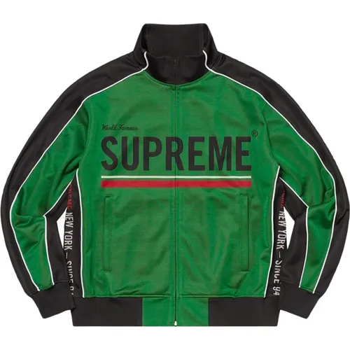 World Famous Jacquard Track Jacket , male, Sizes: S, L - Supreme - Modalova