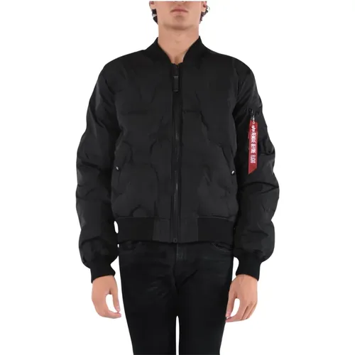 Ma-1 Emb Logo Puffer Jacket , male, Sizes: S, M, L, 2XL - alpha industries - Modalova