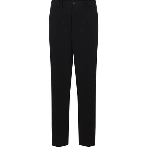 Tuxedo Trousers with Satin Stripes , female, Sizes: M, L - Noir Kei Ninomiya - Modalova