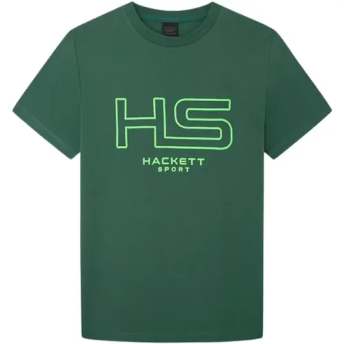 Baumwoll T-Shirt , Herren, Größe: L - Hackett - Modalova