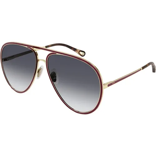 Stilvolle Sonnenbrille in Farbe 003 , Damen, Größe: 63 MM - Chloé - Modalova