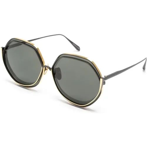 Grey C7 SUN Sunglasses , female, Sizes: 64 MM - Linda Farrow - Modalova