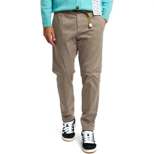 Chino Greg Gray Pants , male, Sizes: XS - White Sand - Modalova