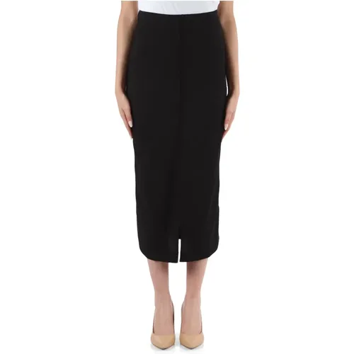 Stretch fabric crinkled effect skirt , female, Sizes: XS, XL, S, L, M - Calvin Klein Jeans - Modalova
