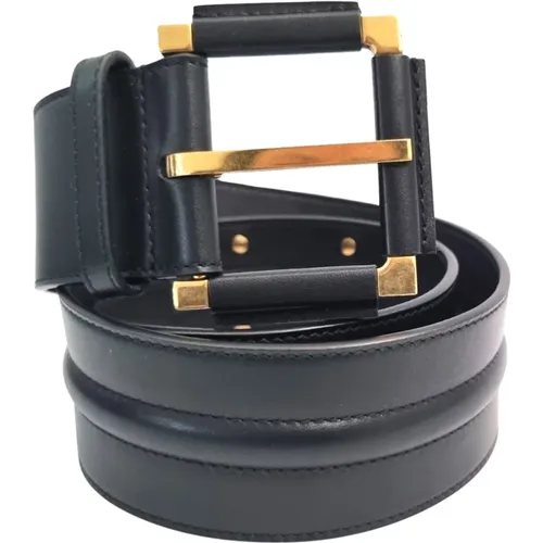 Stylish Leather Belt for Men , female, Sizes: 75 CM - Saint Laurent - Modalova