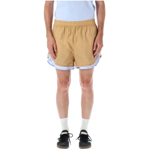 Lycra Shorts with Elastic Waistband , male, Sizes: L, M - Adidas - Modalova