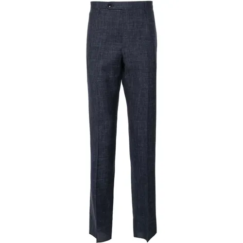 Wool/silk/linen trousers , male, Sizes: 2XL, L, M - Rota - Modalova