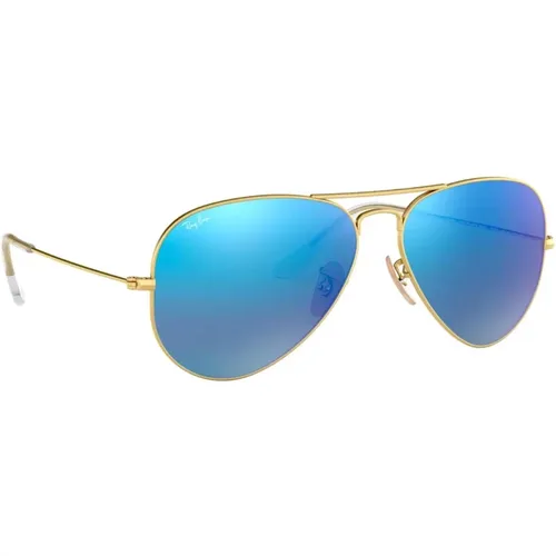 Klassische Aviator Sonnenbrille Metall Kristall Stil , Herren, Größe: XL - Ray-Ban - Modalova