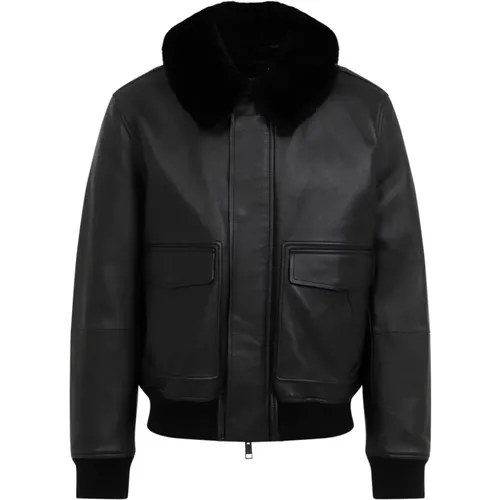 Luxurious Leather Jacket Aw24 , male, Sizes: XL - Yves Salomon - Modalova