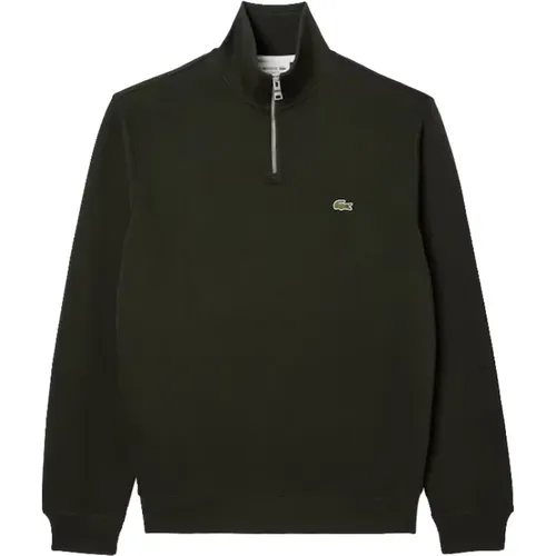 Grüner Klassischer Krokodil Kapuzenpullover , Herren, Größe: 3XL - Lacoste - Modalova