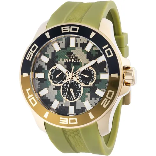 Pro Diver Quartz Watch Green Dial , male, Sizes: ONE SIZE - Invicta Watches - Modalova