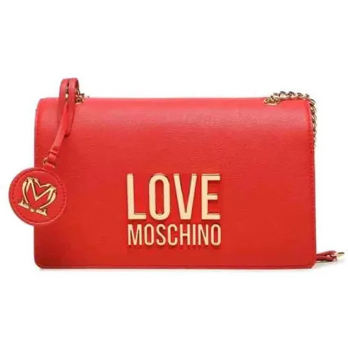 Bonded PU Bag , female, Sizes: ONE SIZE - Love Moschino - Modalova