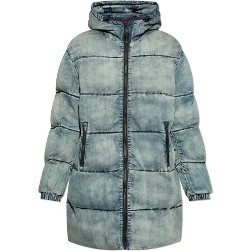 Gepolsterte Jacke W-Mons-Long , Herren, Größe: M - Diesel - Modalova