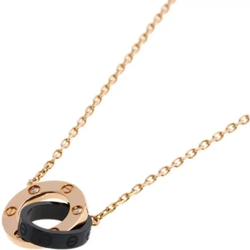 Pre-owned Rose Gold necklaces , female, Sizes: ONE SIZE - Cartier Vintage - Modalova