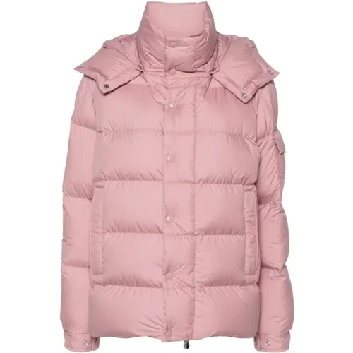 Textured Puffer Jacket with Hood , female, Sizes: XL, 2XL - Moncler - Modalova