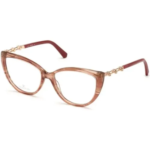 Rosa Rahmen Stilvolle Brille - Swarovski - Modalova