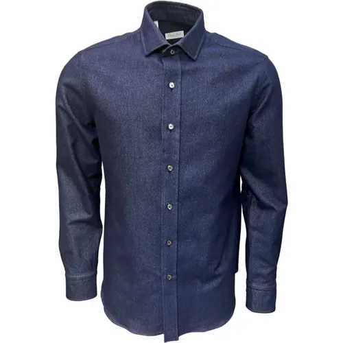 Denimflannel Overshirt Soft Cotton Shirt , male, Sizes: 4XL, XL - Salvatore Piccolo - Modalova