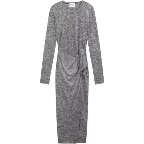 Gedrapes Jersey Kleid Anthrazit , Damen, Größe: M - Isabel marant - Modalova