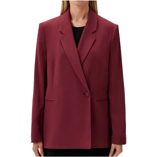 Oversize Blazer with Revers Collar , female, Sizes: S - Hugo Boss - Modalova