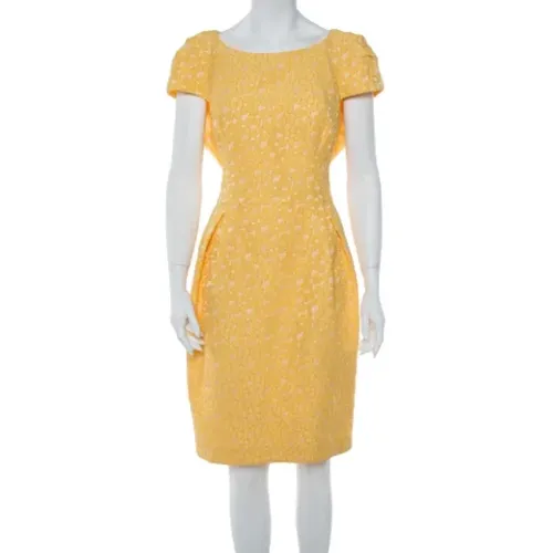 Pre-owned Fabric dresses , female, Sizes: 9 UK - Carolina Herrera Pre-owned - Modalova