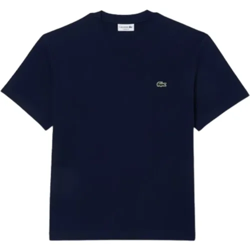 Classic Cotton Jersey T-Shirt (Navy ) , male, Sizes: S, M, XL - Lacoste - Modalova