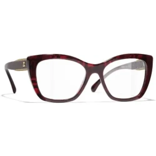 Rote Optische Brille für den täglichen Gebrauch,Schwarze Optische Brille Stilvoll und vielseitig,Braun/Havanna Optische Brille,Grüne Optische Brill - Chanel - Modalova