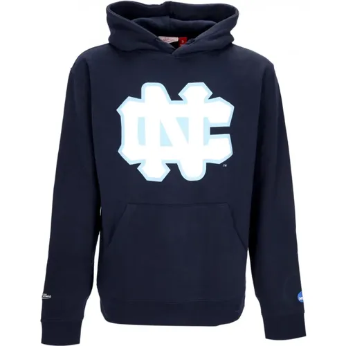 Ncaa Logo Hoodie Navy , Herren, Größe: S - Mitchell & Ness - Modalova