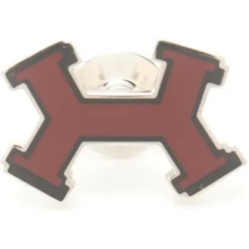 Pre-owned Stainless Steel brooches , female, Sizes: ONE SIZE - Hermès Vintage - Modalova