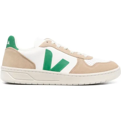 Weiße Leder V-10 Sneakers Veja - Veja - Modalova