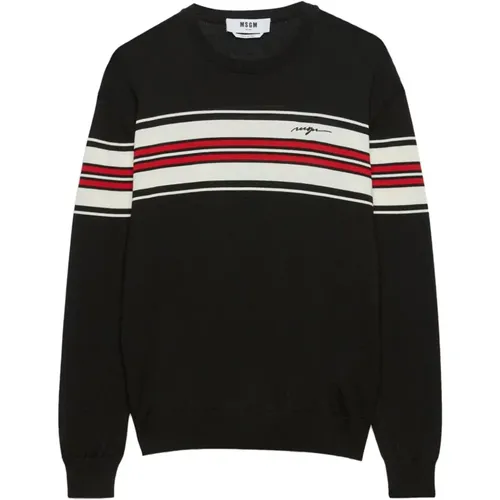 Striped Knit Sweater , male, Sizes: M, S, L - Msgm - Modalova