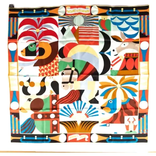 Pre-owned Silk scarves , female, Sizes: ONE SIZE - Hermès Vintage - Modalova