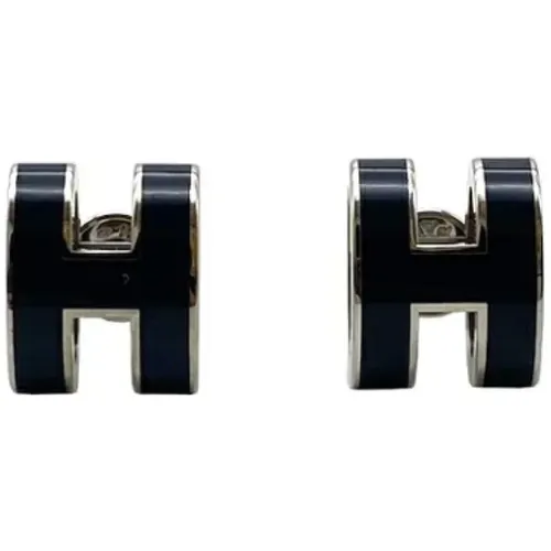 Pre-owned Metal earrings , female, Sizes: ONE SIZE - Hermès Vintage - Modalova