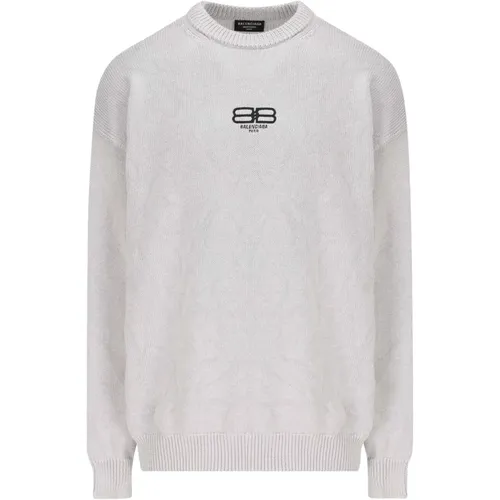 Logo Sweater for Men , male, Sizes: M - Balenciaga - Modalova