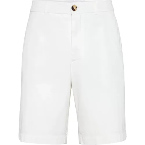 Cotton shorts , male, Sizes: 2XL, L, M - BRUNELLO CUCINELLI - Modalova